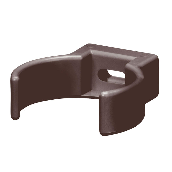 INEFA Rohrschelle Clip, PVC-U DN 50, 25 Stück Dunkelbraun Fallrohrschelle, Dachrinnenzubehör, einfac
