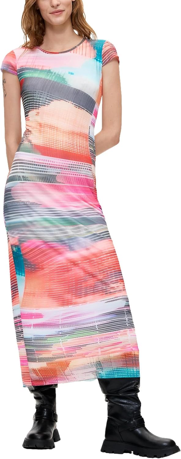 Desigual Damen Vest_tallin Lässiges Kleid XS Rot, XS Rot