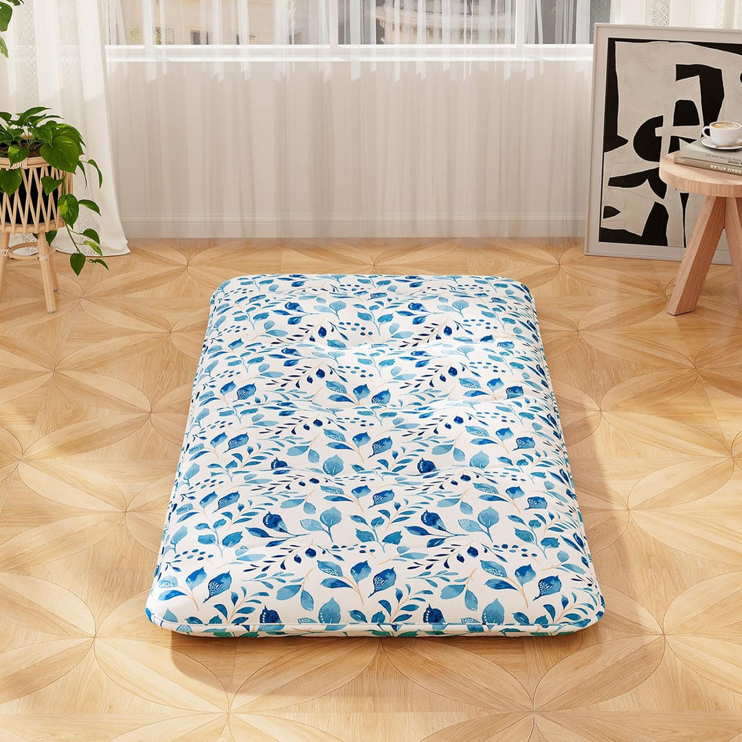 COSTWAY Japanische Futon Matratze, Tatami-Matte, Bodenmatratze, Klappmatratze mit waschbarem Bezug,