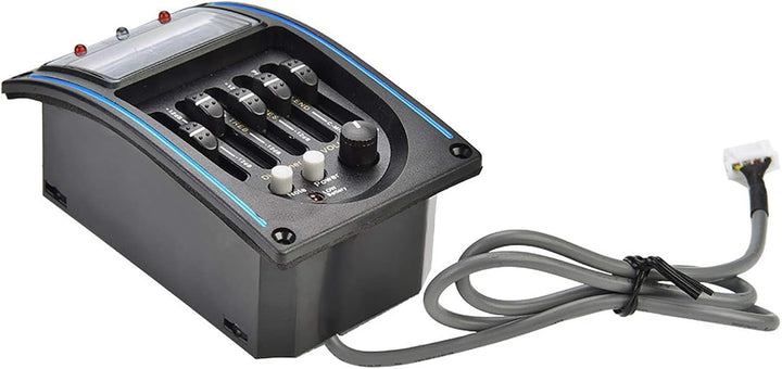 DC 9V Tonabnehmer Preamp Gitarre, 5Band Digitale Gitarre Preamp Piezo Tuner, Digital Tuner Pickup Eq