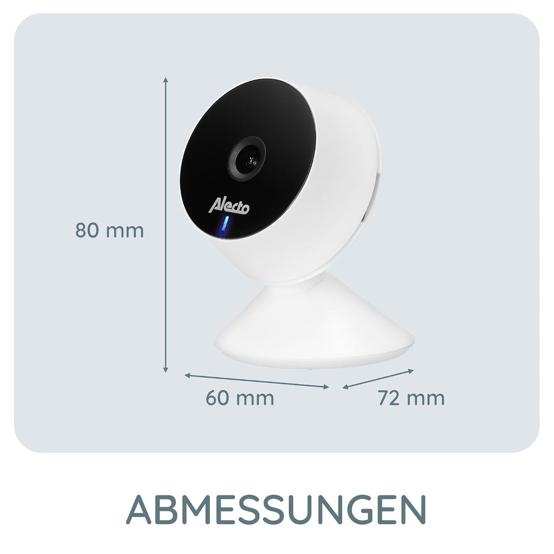 Alecto Smartbaby5 Babyphone mit Kamera - WLAN Babyphone mit Kamera - Gegensprechfunktion - Infrarot-