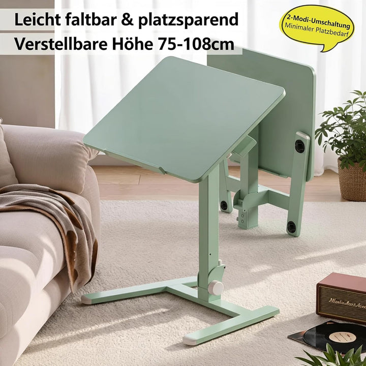 MUSSO AnyDesk D7 Mobiler Laptoptisch höhenverstellbar (75-108cm), Klappbarer Stehpult mit 0-90° neig
