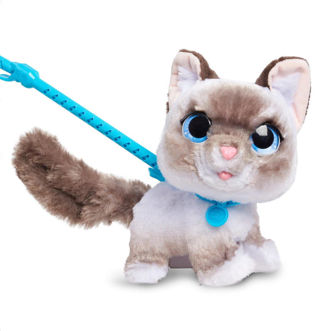 furReal Wag-A-Lots Kitty interaktives Spielzeug, 20 cm gross, hüpfendes Plüschkätzchen mit Soundeffe