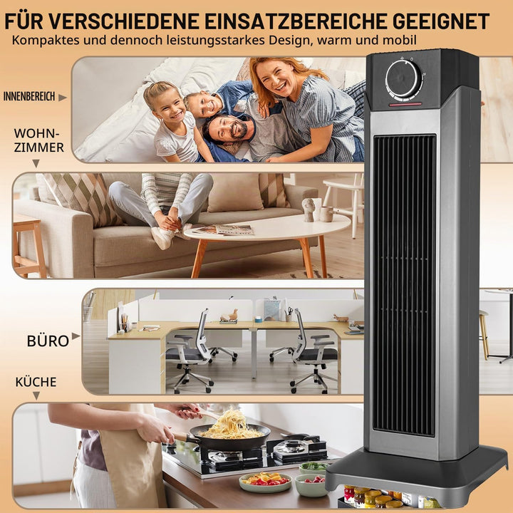 Elektrischer Turm-Heizlüfter für Innenräume