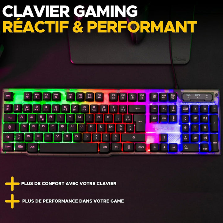 THE G-LAB - Rainbow Illuminated Gaming Key - KEYZ-NEON/FR, no Color, One Size