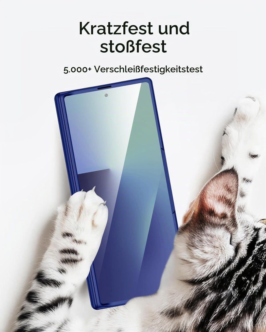 Miimall Kompatibel mit Samsung Galaxy Z Fold 7 Hülle mit Displayschutz Anti-SPY, [Magnetischer Schar
