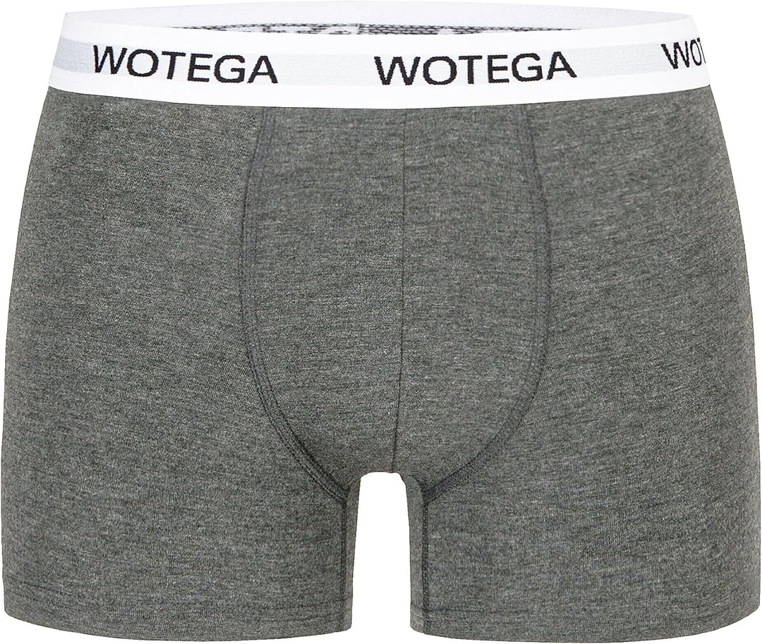 WOTEGA Joe - Boxershorts Herren 6er Pack - Baumwoll Unterwäsche XS Grau (Phantom 194205), XS Grau (P
