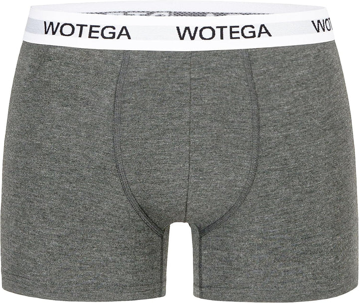 WOTEGA Joe - Boxershorts Herren 6er Pack - Baumwoll Unterwäsche XS Grau (Phantom 194205), XS Grau (P
