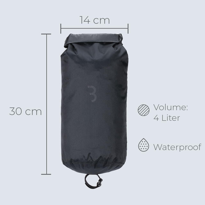 BBB Cycling Gabeltasche Wasserdicht I Fahrrad Gabeltasche Mit Rollverschluss Und Gepäckträger I Fork