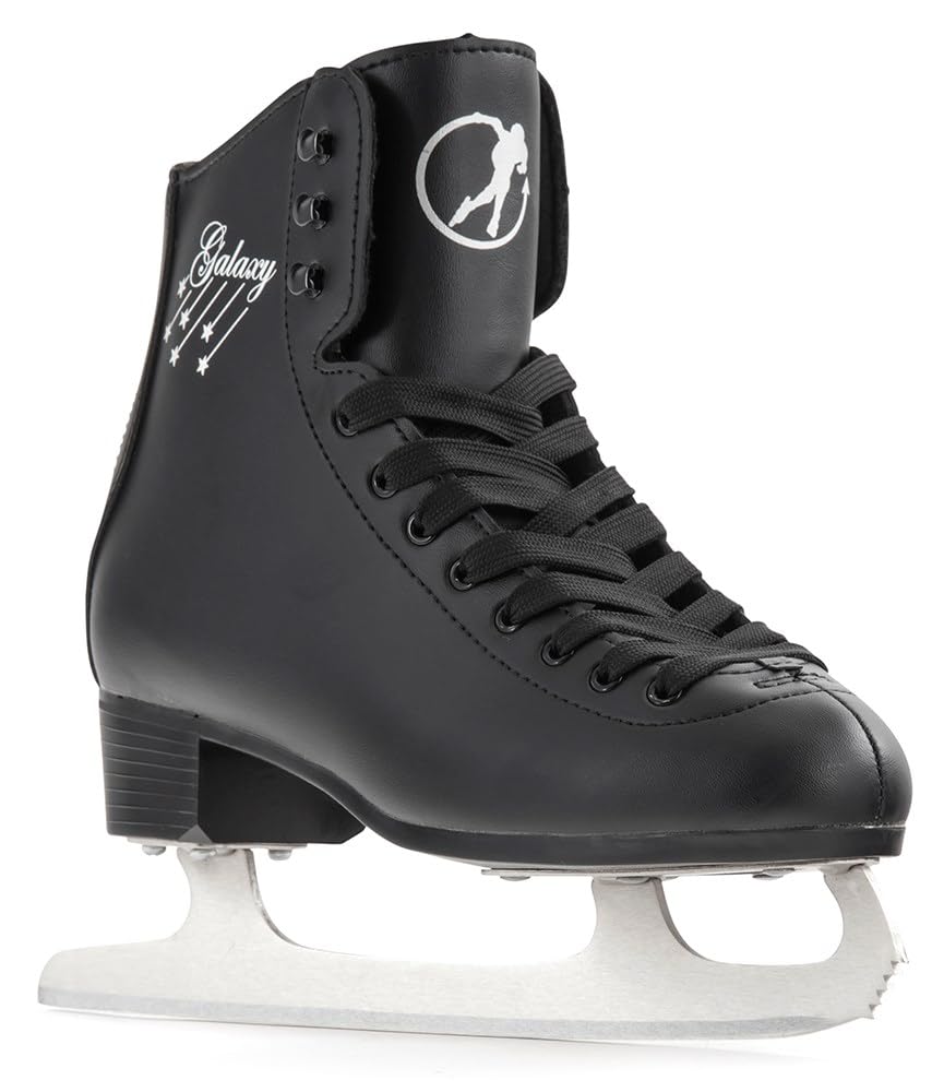 SFR Galaxy Retro Schlittschuhe schwarz Schwarz UK13J EU32 US13.5, Schwarz UK13J EU32 US13.5
