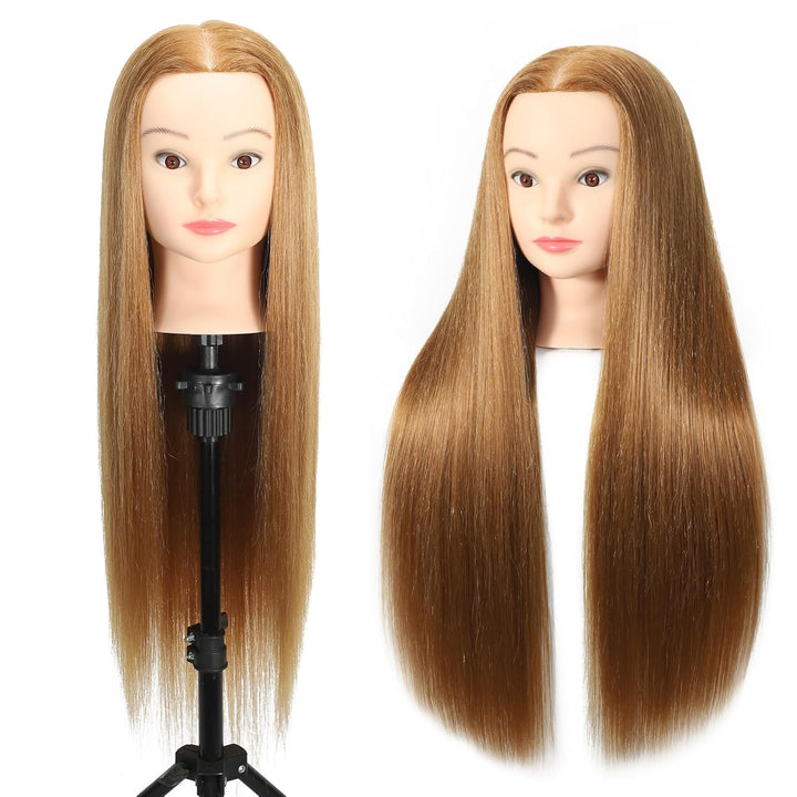 Schaufensterpuppe Kopf 30% Echthaar 50-55cm Ausbildung Kopf Kosmetologie Manikin Puppe Kopf Praxis K