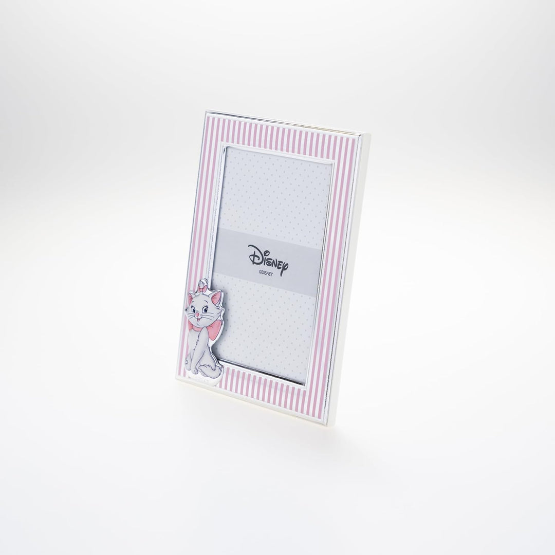 VALENTI & CO. Disney Baby - Minou Aristocats Bilderrahmen in Silber für Kinder, Geschenkidee für Tau