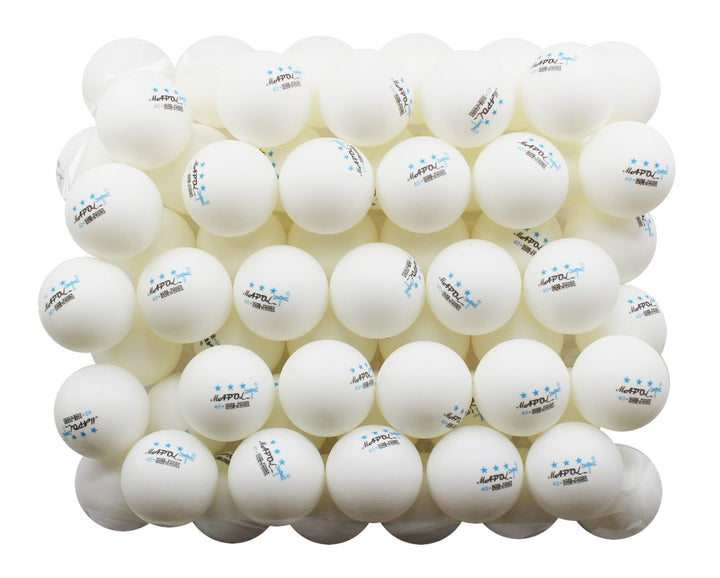 MAPOL 50 weisse 3-Sterne-Tischtennisbälle Premium Training Ping Pong Bälle