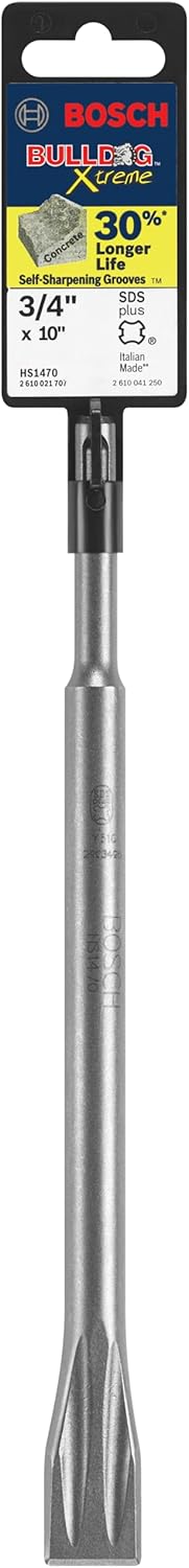 Bosch Professioneller HS1470 SDS Plus Viper Long Life Meissel SDS-Plus Viper Flachmeissel 1,91 cm, S
