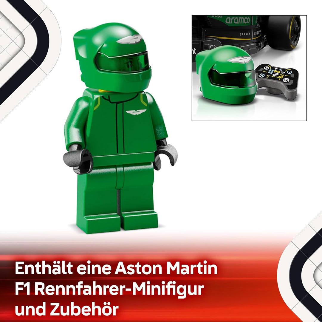 LEGO Speed Champions Aston Martin Aramco F1 AMR24 Rennauto - Spielzeug mit Formel 1 Minifigur zum Sa