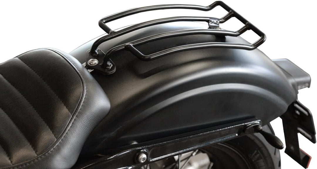 Gepäckträger schwarz Dyna Street Bob (2006-2017) und Wide Glide (2010-2017) HD Buffalo Bag.