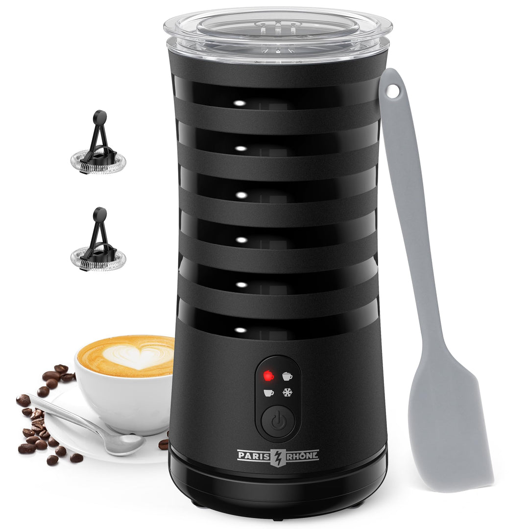 PARIS RHÔNE Milchaufschäumer Elektrisch, Milchschaum wie Barista für Latte Macchiato & Cappuccino, H