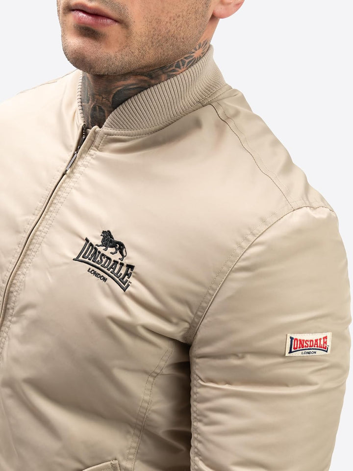 Lonsdale Herren Tern Hill Jacke Sand/Black S, Sand/Black S