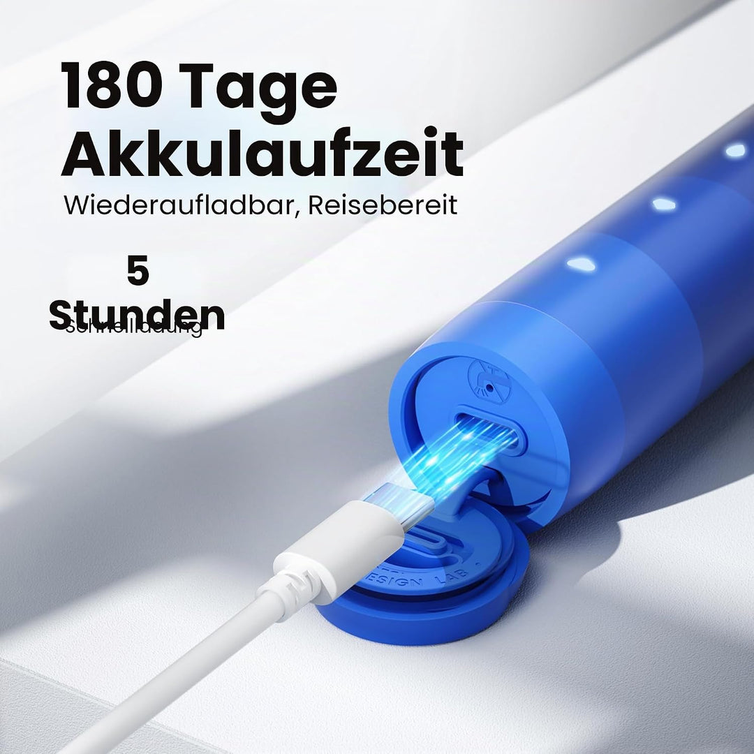 Oclean Find Duo Set Elektrische Zahnbürste, 2er Electric Toothbrush mit 5 Modi, Schallzahnbürste mit