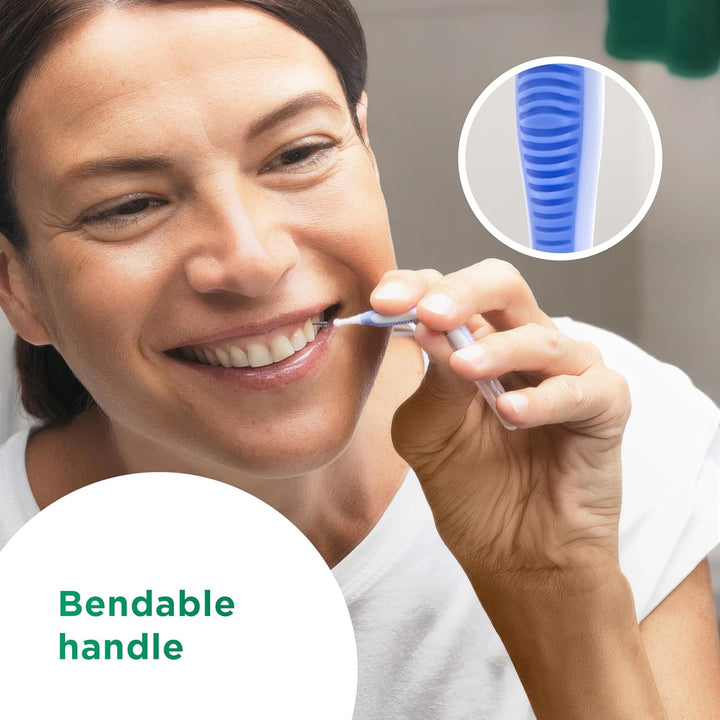 GUM TRAV-LER Interdentalbürsten | Zur gründlichen Reinigung aller Zahnzwischenräume | Biegbarer Hals