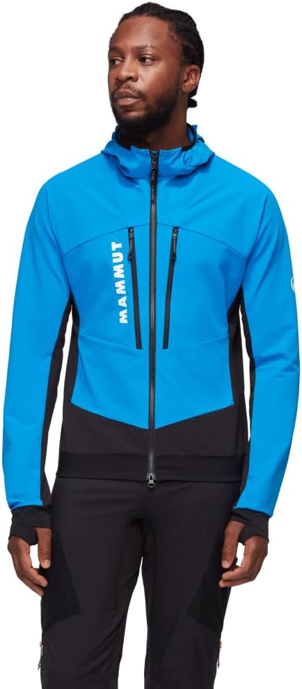 Mammut Herren Aenergy So Hybrid Hooded Jacket Men Softshell Jackets (1er Pack) XXL Glacier Blue-Blac