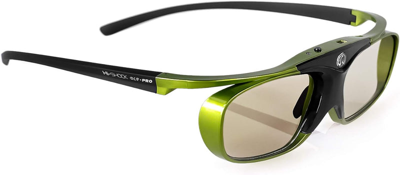 Hi-Shock DLP Pro Lime Heaven | DLP Link 3D Aktive Brille für 3D DLP Beamer von Acer, BenQ, Optoma, V