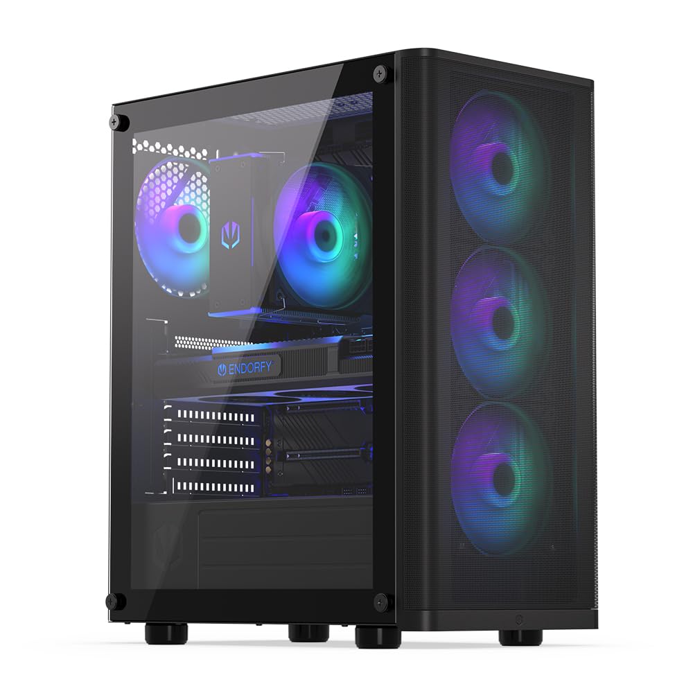 ENDORFY Ventum 200 ARGB, ATX Case, 4x120mm ARGB Fans Included, mesh Design | EY2A014