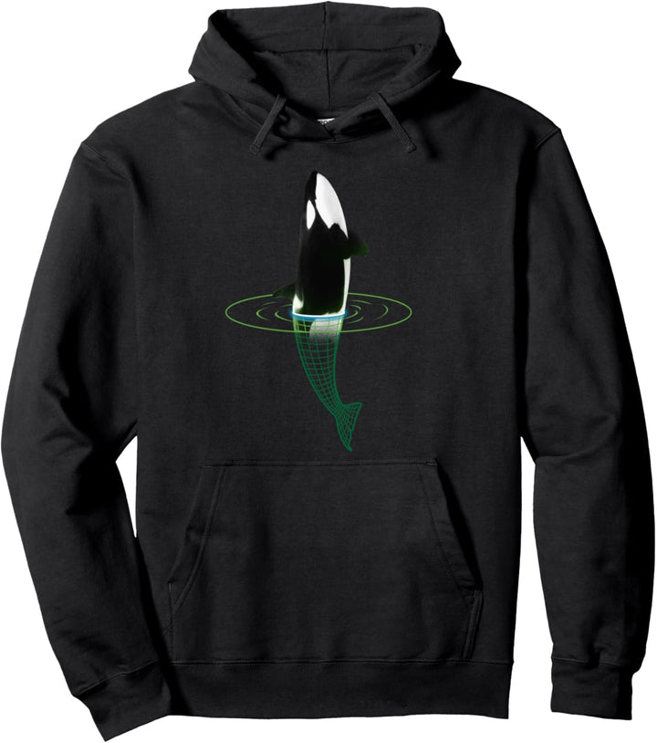 Orca Killer Wal Meer Panda Portal Futuristischer Weltraum Pullover Hoodie