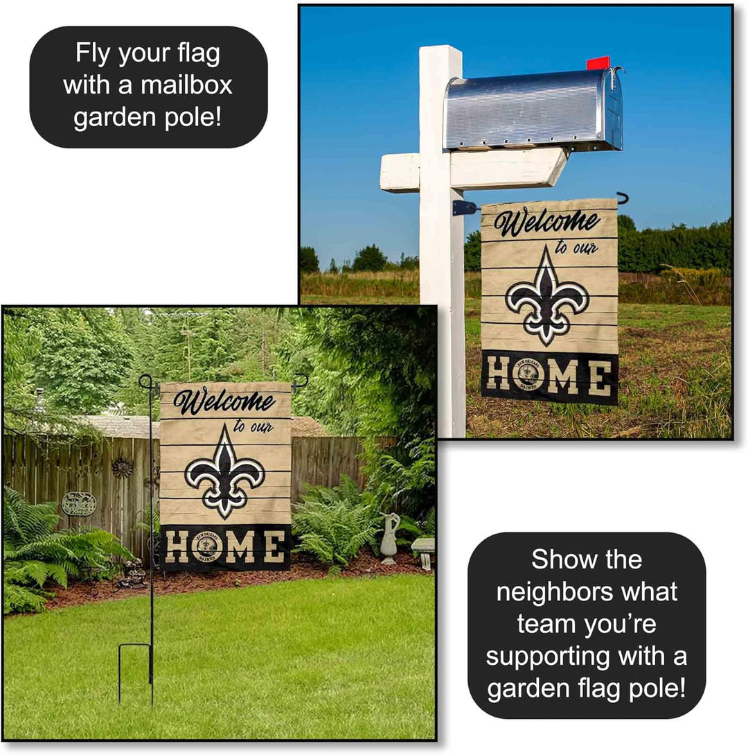 WinCraft New Orleans Saints Welcome Home Decorative Garden Flag Double Sided Banner