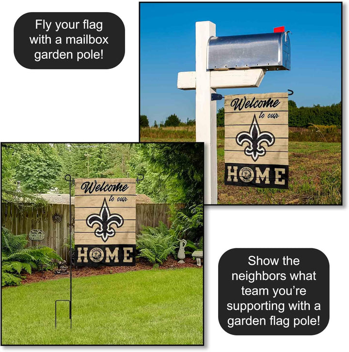 WinCraft New Orleans Saints Welcome Home Decorative Garden Flag Double Sided Banner