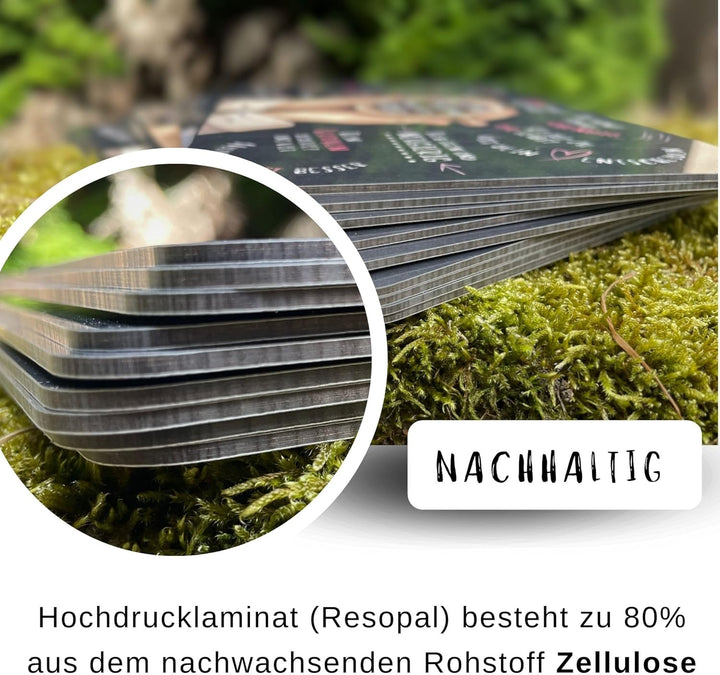 Geschenk für Grosseltern: Frühstücksbrettchen Set GUTEN MORGEN für Oma und Opa, Geschenk für werdend