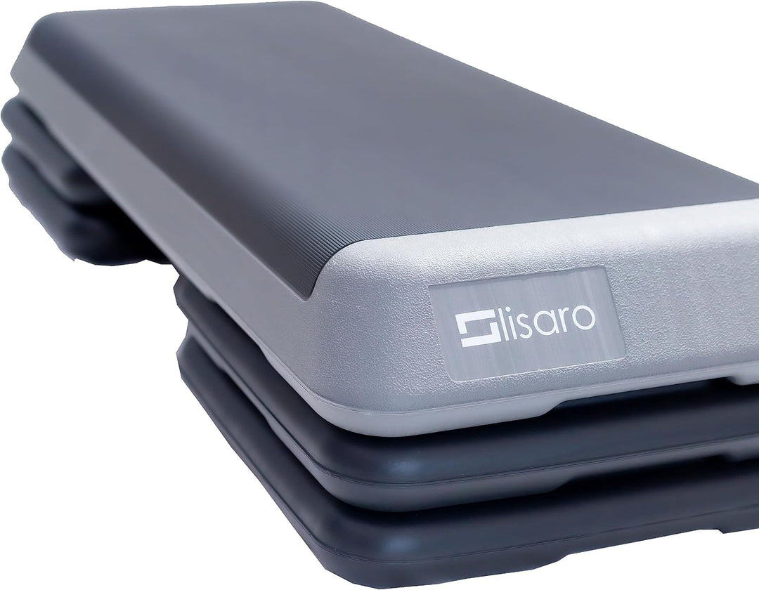 Lisaro Aerobic Stepper XXL, Fitness Stepper, rutschfeste Heimfitness-Trainingsgeräte. höhenverstellb