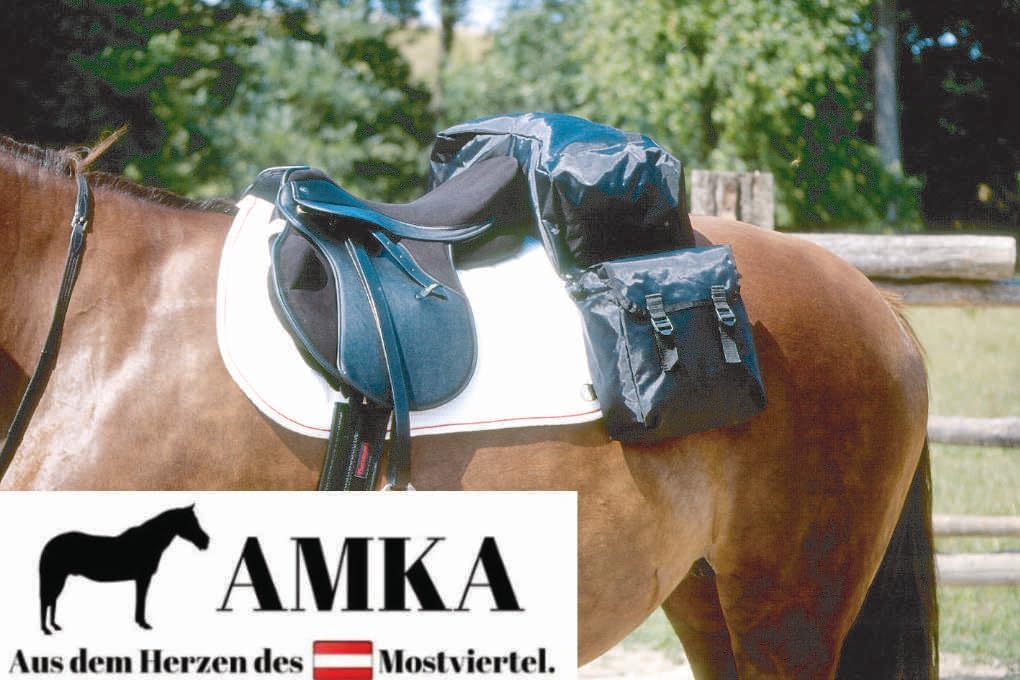 Satteltasche Packtasche für Pferde wattiert mit 4 seitlichen Taschen 013/88