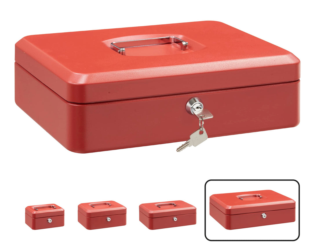 ARREGUI Elegant C9244 Geldkassette aus Stahl | Geldbox | 30 cm breit | Abschliessbare Kasse mit Geld