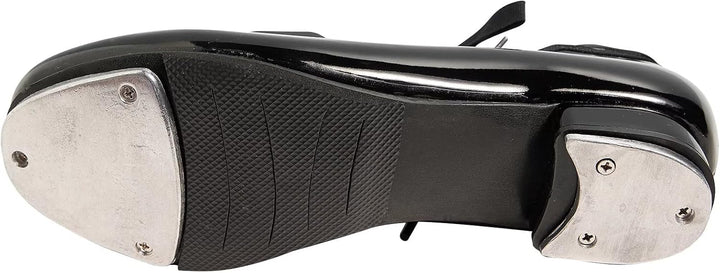 s.lemon Steppschuhe,Schwarz 2,5 cm Absatzhöhe Schnüren Stepp Schuhe für Kinder Erwachsene, Schwarz