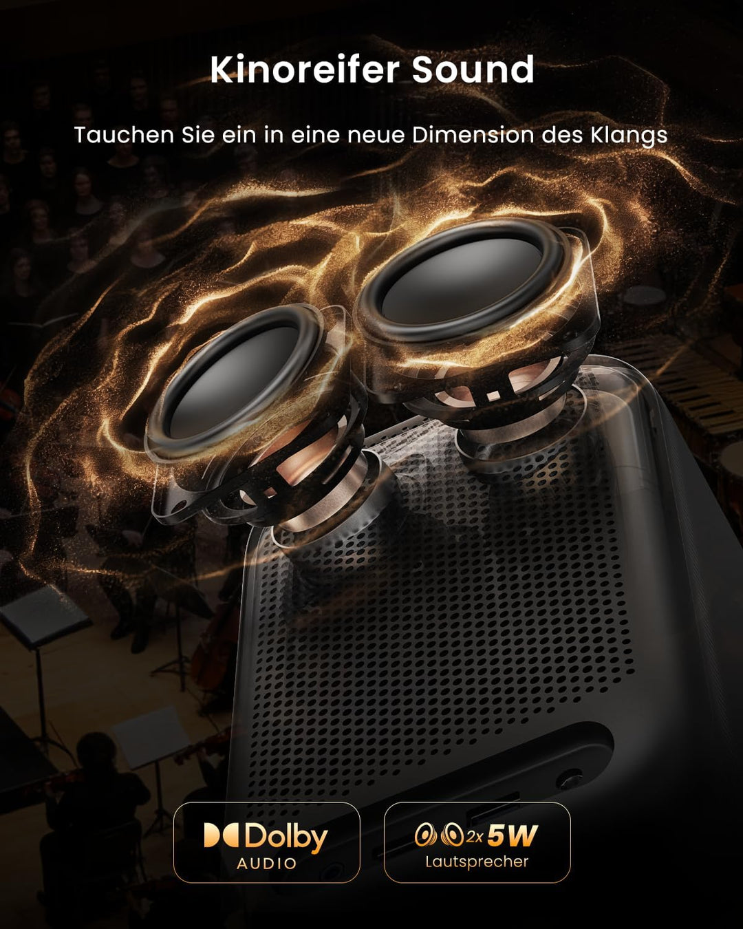 WEMAX Smart Beamer mit Google TV & Netflix Lizenziert, 500 ISO Lumen, 1080P (4K), 8-Punkt Auto-Keyst