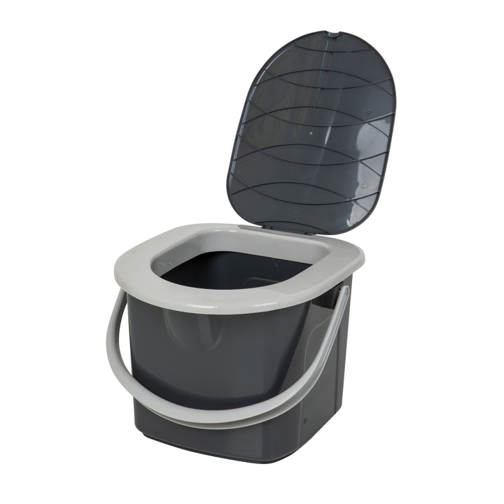 BranQ - Home essential 100% recycelt Kunststoff PP, Ökologisch, Mobile Campingtoilette 15,5 Ltr mit