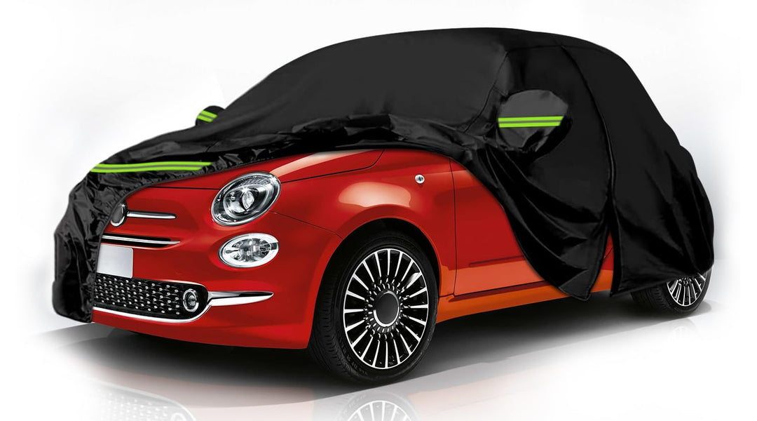 Autoabdeckung Wasserdicht Ersatz Kompatibel mit FIAT 500 500C 500E Abarth 500 2007-2024, Auto Vollga