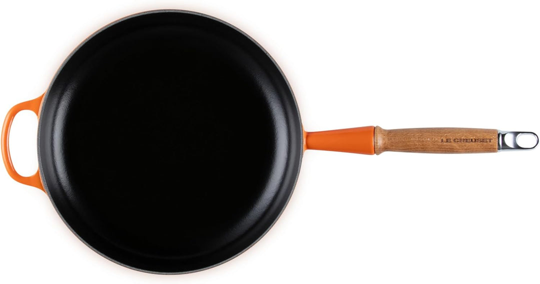 Le Creuset Signature gusseiserne Bratpfanne mit Holzgriff 26 cm Ofenrot, 20258260900422 Ofenrot 26 c