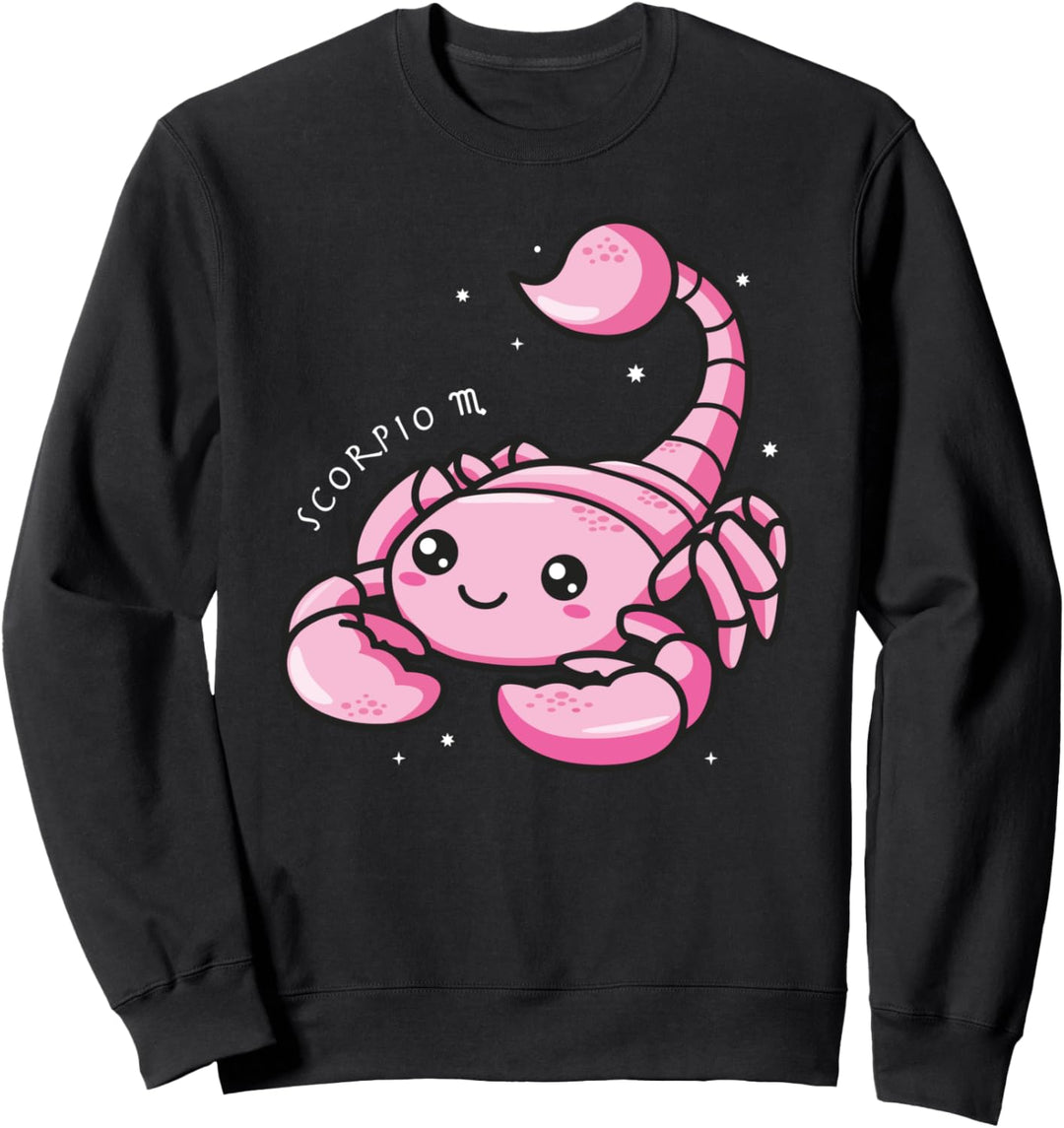 Niedlicher Skorpion für Kinder Kawaii Sternzeichen Geburtstag Skorpion Sweatshirt