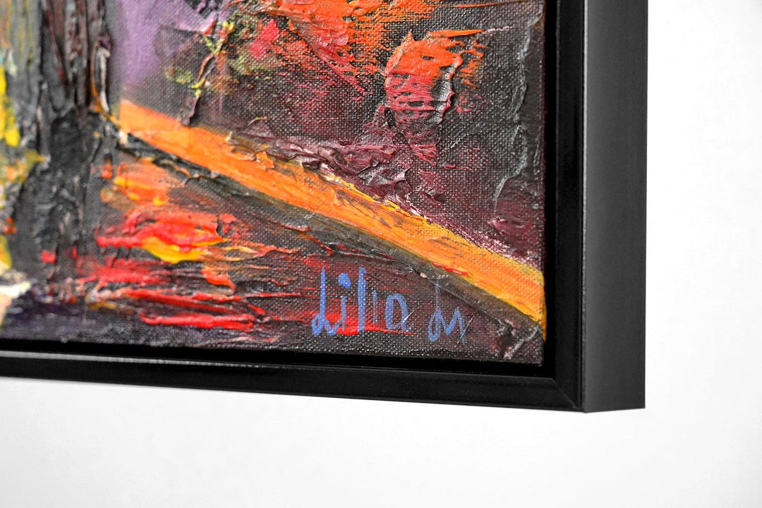 YS-Art XXL Abstrakt Acryl Gemälde auf Leinwand Brandenburger Tor handgemalt Wandbilder Wohnzimmer mo