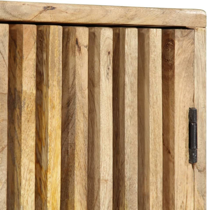 vidaXL Mangoholz Massiv TV Schrank mit 2 Türen TV Board Möbel Lowboard Fernsehschrank Fernsehtisch S