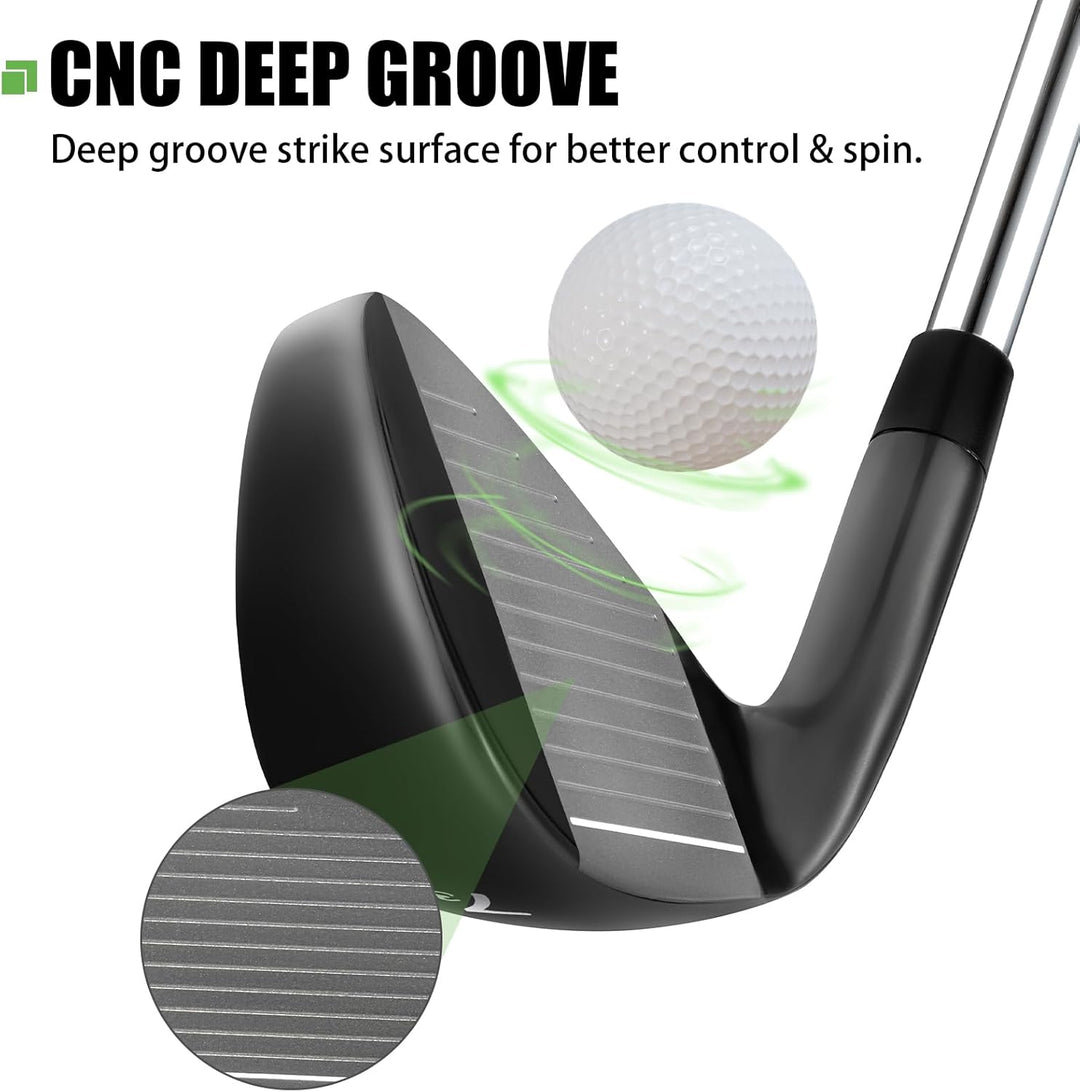 MAZEL WM-X4 Golf-Schmiedeeisen 3, 4, 5, 6, 7, 8, 9, P, S, niedriges COG und breite Sohle, einzelne G