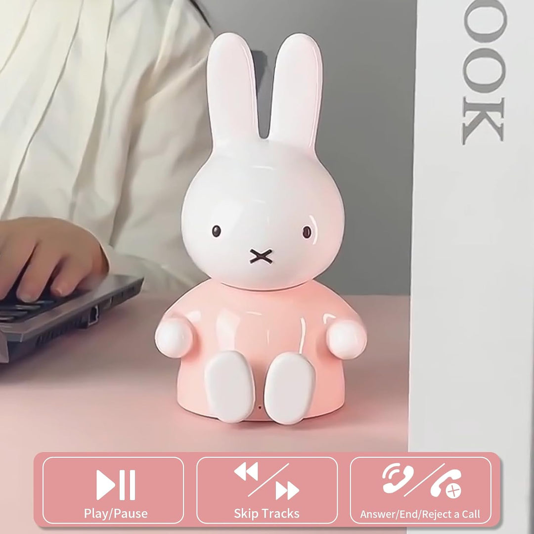 MiPow x Miffy 2026 New Model Bluetooth Speaker, Portable Wireless HD Stereo, Bluetooth 5.0, 220g Lig