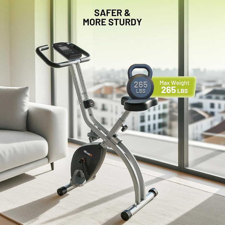 ATIVAFIT X-Bike Sport Fitnessfahrrad für Heimtrainer Fitnessbike für Ober-Und Unterkörper x-Bike mit