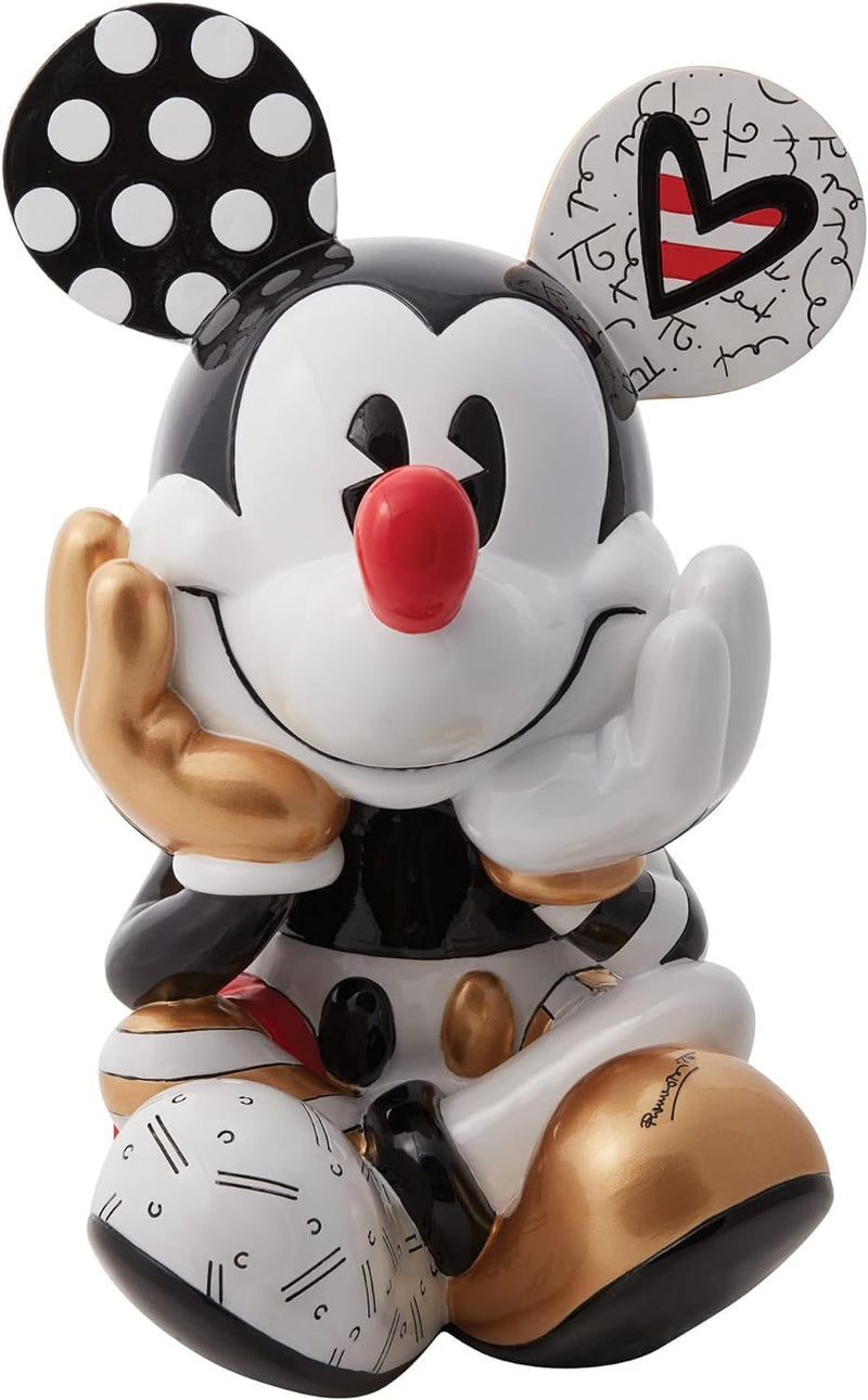 Disney Britto Mickey Sitzende Midas-Figur, Grösse XL, 38 cm