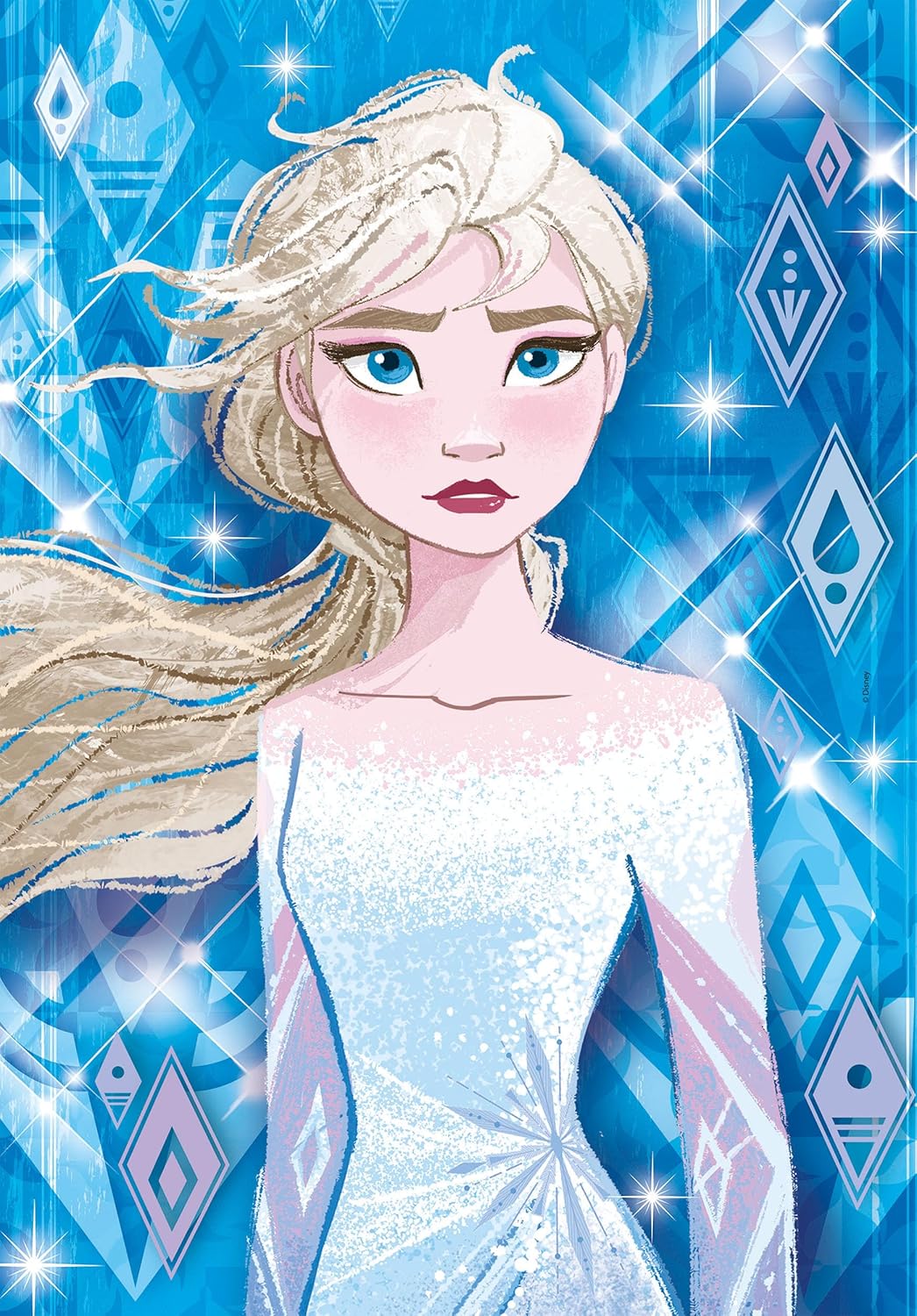 Clementoni 25240 Supercolor Frozen 2 – Puzzle 3 x 48 Teile ab 4 Jahren, buntes Kinderpuzzle mit beso