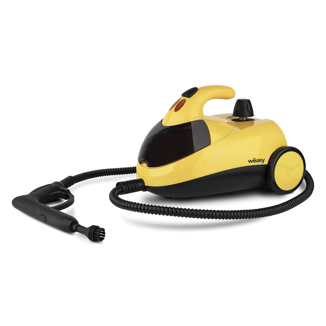 Wëasy NVP15 Hochdruck Dampfreiniger / 1,5 L Wassertank / mit Zubehörpaket / 4 bar / 1500 W / gelb/sc