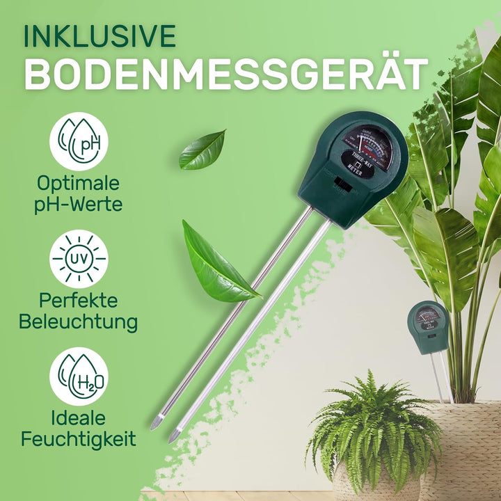 Melko - Growbox 40x40x120 cm Set mit 3-in-1 Messgerät - Licht- & wasserdichtes Growzelt aus extrafes