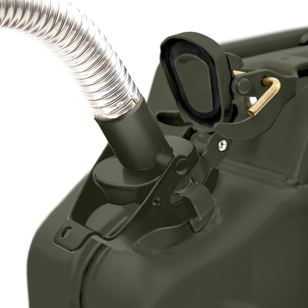 Oxid7® Ausgiesser flexibel für Metall Benzinkanister 5,10 oder 20 Liter | Schwarz, 25mm Ausgiesser s